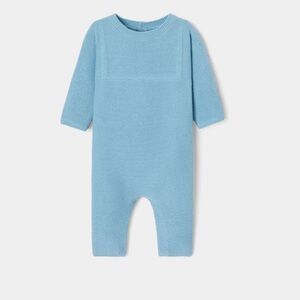 Jacadi Baby boy jumpsuit in garter stitch